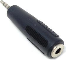 DRUT 1 x 2,5 mm 4-kontaktis „Mini Jack“ į 3,5 mm 4-kontaktę moterišką garso ir vaizdo kabelio adapteris, juodos spalvos