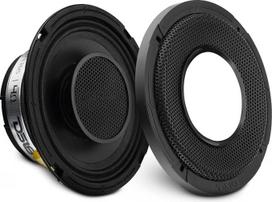 DS18 PRO-HY6.4MSL 6,5 colių plokščias hibridinis automobilinis garsiakalbis su integruotu garsiakalbio elementu ir grotele, 300 W, maks. 150 W RMS, 4 omai (1 garsiakalbis)
