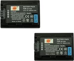 DSTE 2x NP-FH50 pakaitinė ličio jonų baterija, suderinama su "Sony" DSLR-A230 DSLR-A290 DSLR-A330 DSLR-A380 DSLR-A390 DSC-HX1 DSC-HX100V HDR-TG1E HDR-TG3 HDR-TG5 HDR-TG7 skaitmeniniu fotoaparatu