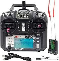 DTXMX Flysky FS-i6X 10 kanalų RC siųstuvas 2.4G nuotolinio valdymo su FS-iA10B 10CH imtuvu Radijo valdymo sistema, skirta fiksuotam lėktuvui FPV Racing Drone Mode 2