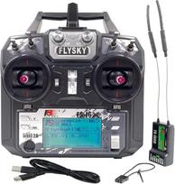 DTXMX Flysky FS-i6X RC siųstuvas 6 kanalų 2,4 GHz nuotolinio valdymo pultas su FS-iA6B imtuvu Radijo valdymo sistema, skirta FPV lenktynių RC dronų kvadrokopteriui [2 režimas]
