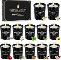 Duftkerzen im Glas, Duftkerze Geschenkset aus 12 Düft Kerze für Frauen mit 180 Stunden Langer Brenndauer & Sojawachs Duftkerze Set Kleine Geschenke für Frauen Kollegen Geburtstag Muttertag Weihnachten
