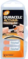 Duracell Activair Type 13 Hearing Aid Batteries Pack of 60 Orange