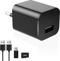 DUVIX 64GB „Mini Camera 1080P HD“ – stebėjimo kamera be „Wi-Fi“, su judesio aptikimu, per USB įkraunamas vaizdo įrašymo įrenginys, skirtas namams, biurui ir verslui