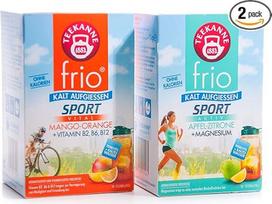 Dviguba "Frio Sport Teapot" pakuotė - obuolys citrina ir mangas apelsinas su vitaminais (2 x 45 g)