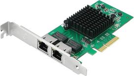 Dviguba Gigabito tinklo plokštė su „Intel I350“ lustu, 1Gb tinklo plokštė, palyginti su „Intel I350-T2“ tinklo plokšte, 2 RJ45 prievadai, „PCI Express 2.1 X4“, žemo profilio Ethernet plokštė, skirta „Windows“ / „Windows Server“ / „Linux“