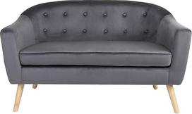 Dvivietė minkštasuolis, dvivietė sofa, minkštasuolis, 120 cm pločio 120 cm pločio sofa, skirta svetainei, valgomajam arba sofai, paauglių kambariui, tamsiai pilka