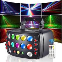 Eagou Diary Party Light, 50 W RGBW LED Disco Light, 4 in 1 Party Lights with Multiple Working Modes, Party Lighting with Ultra Smooth Dimming for Party, Disco, DJ, Home, Bar