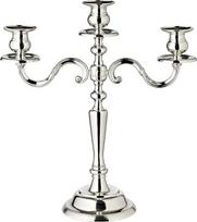 EDZARD „Regina“ žvakidė su 3 šakutėmis, aukštis 36 cm, pasidabruota, patinuota