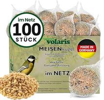 Eggersmann volaris Riebalų kamuoliukai su tinkleliu, 100 vnt. [Riebalų kamuoliukai] 9 kg - lesalas laukiniams paukščiams - maistingųjų medžiagų kupini koldūnai visiems sodo paukščiams - Riebalų kamuoliukai tinklelyje ištisus metus ir daug energijos