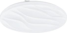 EGLO Benariba LED lubinis šviestuvas, 1 lemputės sieninis šviestuvas, lubinis šviestuvas, pagamintas iš plieno ir plastiko, baltos spalvos, svetainės kambario šviestuvas, šiltos baltos spalvos, skersmuo 44 cm