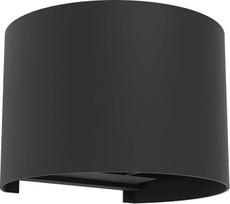 EGLO Calpino 3 LED lauko šviestuvas, lauko sieninis šviestuvas su viršutiniu ir apatiniu šviestuvu, aliuminio sieninis lauko apšvietimas, juodos spalvos, lauko šviestuvas, šiltos baltos spalvos, IP54