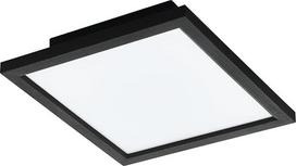 EGLO connect.z Smart Home LED panelė Salobrena-Z, D x Š 30 cm, ZigBee, programėlė ir valdymas balsu, Alexa, reguliuojama šviesos spalva (šilta balta / šalta balta), reguliuojamas apšvietimas, aliuminio lubų šviestuvas, juodas
