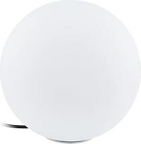 EGLO Garden Ball Monterolo 1 lemputės lauko šviestuvas Plastikinis grindų šviestuvas Baltas lizdas E27 Skersmuo 30 cm IP65