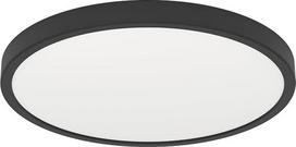 EGLO LED lubų šviestuvas „Fueva 6“, apvalus lubų šviestuvas, ant paviršiaus montuojamas šviestuvas iš plastiko, juodos ir baltos spalvų, lubų apšvietimas šiltos ir šaltos baltos spalvos, ⌀ 39 cm