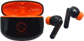 EGNARO ES5 „True Wireless“ stereofoninės ausinės, „Bluetooth“ 5.1, aktyvi triukšmo slopinimo funkcija, valdymas lietimu su mikrofonu ir IPX4 atsparumas vandeniui, juodos spalvos