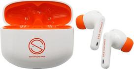 EGNARO ES5 „True Wireless“ stereofoninės ausinės, „Bluetooth“ 5.1, aktyvi triukšmo slopinimo funkcija, valdymas liečiant su mikrofonu ir IPX4 atsparumas vandeniui, baltos spalvos