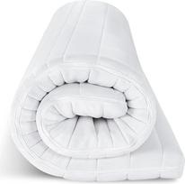 EGOHOME čiužinio antklodė 160 x 200 cm – 8 cm storio „Memory Foam“ antklodė H2, minkšta, ypač patogi antklodė su nuimamu ir skalbiamu užvalkalu, kvėpuojanti – aukštos kokybės čiužinio antklodė, skirta lovai su spyruokliniu pagrindu