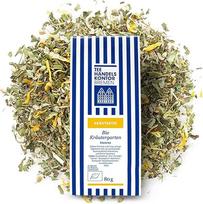 Ekologiška žolelių arbata su melisos ir Alpių žolelių aromatu, ekologiškas žolelių sodas, aukščiausios kokybės ir namų gamybos, 80 g birios arbatos TEE HANDELSKONTOR BREMEN