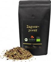 Ekologiška „Ginger Power“ imbierinė arbata, biri, 200 g, su citrinžole ir rožių žiedlapiais