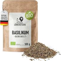 Ekologiškas bazilikas, susmulkintas, 300 g – džiovinti, susmulkinti baziliko lapai, puikiai tinka pomidorų padažui, makaronams, pesto ar picai, veganiškas | Ekologiškas džiovintas bazilikas