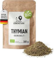 Ekologiškas čiobrelis, susmulkintas, 300 g – aromatingas čiobrelių prieskonis, puikiai tinkantis padažams, žuviai, mėsai, makaronams ir bulvėms, tinka veganams | Ekologiškas čiobrelis