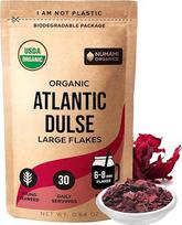 Ekologiški Atlanto vandenyno „Dulse“ dribsniai – jauni jūros dumbliai, užauginti Šiaurės Atlanto vandenyne, vakuuminiu būdu išdžiovinti, aukščiausios kokybės, minkštos tekstūros ir švelnaus skonio. Į savo patiekalą įberkite 1 arbatinį šaukštelį.