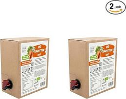 Ekologiškos morkų sultys, 3 litrų talpos, iš vokiškų ir olandiškų morkų, veganiškos, ryškiai oranžinės spalvos, su specialiomis kultūromis, fermentuotos daržovių sultys (2 vnt.)