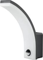 EL-HOME ML-21B7 LED fasado šviestuvas su judesio jutikliu 140° PIR, 20 W, 2300 lm, saulėlydžio jutiklis, IP65 - skirtas naudoti lauke, sieninis šviestuvas, sodo šviestuvas, šviestuvo laikiklis, lauko šviestuvas - juodas
