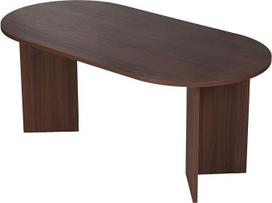 Elegantiškas valgomojo stalas iš riešutmedžio, 180 x 75 x 89,5 cm | 100 % melaminu dengta medžio drožlių plokštė, 25 mm storio | Puikiai tinka modernioms valgomojo erdvėms, „Milano Walnut“