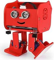ELEGOO roboto "Penguin Bot" dvikojis robotas, suderinamas su "Arduino IDE", mėtų žaislas su vadovėliu, skirtas mėgėjiškiems amatams, STEM žaislams vaikams ir suaugusiesiems V2.0 (raudonas)