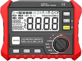 Elektriniai matavimo prietaisai, 4,7 colių didelio ekrano skaitmeninis LCD varžos matuoklis, RCD/grindų izoliacijos testeris, 1000 duomenų saugojimo vietų, 0–440 V nuotėkio apsaugos jungiklio testeris (2302)