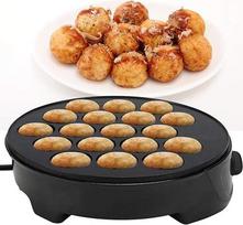 Elektrinis "Takoyaki" aparatas su 18 apvalių formų aštuonkojų kamuoliukų Mini elektrinis kepimo indas Pusryčių aparatas 220-240 V, skirtas skanių "Takoyaki" pyragų pyragaičiams (ES kištukas)