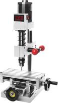 Elektrinis mini stalinis gręžtuvas, 3-in-1 sriegiavimo ir griovelių frezavimo staklės, aukščio reguliavimas, įtvaros diapazonas 0,6–6 mm, tolydus greičio reguliatorius, skirtas metalui, medžiui, papuošalams, namų meistrams