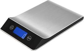 Elektroninės skaitmeninės virtuvės svarstyklės, 15 kg/1 g, maisto produktų svėrimui, virimui, kepimui, kavai, svarstymui, pažangios nerūdijančio plieno skaitmeninės svarstyklės, gramai (juodos, 5 kg)