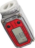 Elektroninis turbininis srauto matuoklis, benzino ir žibalo srauto matuoklis su skaitmeniniu LCD ekranu, 1 colio FNPT įvadas/išvadas (raudonas LLW-25)