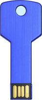 ELLENNE metalinis USB atmintukas, mėlynas, 64GB, raktų pakabukas „Memory Stick A2“