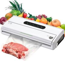ELMA V Start vakuuminis pakavimo aparatas | Kompaktiškas automatinis vakuuminis pakavimo aparatas su 30 cm ilgio suvirinimo juosta | Baltas, 34 x 15 x 7 cm, 175 W | Komplekte – vakuuminis maišelis