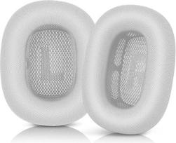 ELZO atsarginės ausinių pagalvėlės „AirPods Max“ ausinėms, aukščiausios kokybės atsarginės pagalvėlės „AirPods Max“, atsarginės ausinių pagalvėlės ausinėms, dengiančioms ausis, sidabrinės
