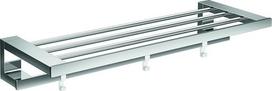 EMCO "Emco Emco Loft" vonios rankšluosčių laikiklis 600 mm plius 3 kabliukai Chromas