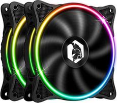 EMPIRE GAMING PC korpuso ventiliatorius "Gamer" 2 x 120 mm - didelis oro srautas - RGB adresuojamas LED PWM 3 kontaktų 5 voltų - dviguba kilpa - tylus - aušinimas 12 cm - juodas
