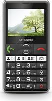 emporia PURE-LTE, Mobilusis telefonas vyresniems žmonėms 4G, Mobiliojo ryšio telefonas su mygtuku be sutarties, Mobilusis telefonas su pagalbos mygtuku, Juodas