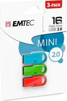 EMTEC D250 Mini 16GB USB 2.0 talpos USB atmintinė – talpa 16GB, USB 2.0, USB jungties tipas A, be dangtelio)