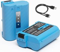 EN-EL15/EN-EL15c 2400 mAh talpos akumuliatorius su išmaniuoju LED ekranu, akumuliatorius suderinamas su Nikon D7100 D750 D7000 D7200 D610 D880,D810 D800 D600 D800e D810a Z5 Z6 Z77 skaitmeniniu fotoaparatu-2 skaitmeninių fotoaparatų pakuotės