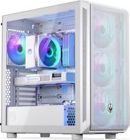 ENDORFY Arx 700 White ARGB, žaidimų kompiuterio ATX korpusas, 4 x ARGB 140 mm ventiliatoriai, viršutinė ir priekinė dalys pagamintos iš erdvaus tinklelio, vieta dviem iki 360 mm AIO vandens aušinimo radiatoriams
