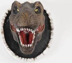 Enkomy dinozaurų sienos apdaila sieninis montuojamas skulptūra apdaila ornamentas derliaus gyvūnų statula tiranozauro galvos sienos apdaila gyvūnų ornamentai