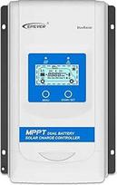 EPEVER 30A MPPT dvigubo akumuliatoriaus saulės įkrovos valdiklis 12V/24V Auto Max PV 100V DuoRacer 30 Amp valdiklis, skirtas RV kemperiui, karavanui, valties priekabai, tinka sandariems, geliniams, užtvindytiems, ličio akumuliatoriams