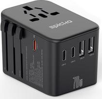 EPICKA GaN kelioninis adapteris, skirtas įkrovimui visame pasaulyje, 70 W PD, su 3 USB-C ir 2 USB-A jungtimis