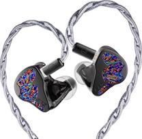 EPZ K9 ausinės, 1DD+8BA, hibridiniai garsiakalbiai, Hi-Fi, IEMS, 4,4 mm, keičiamas kištukas, su laidu, monitorinės, juodos