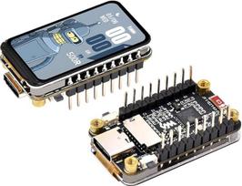 ESP32-C6 1,47 colio LCD ekrano plėtros plokštė, ESP32 su 1,47 colio ekranu, 172 x 320 pikselių, 262 tūkst. spalvų ekranas, su RGB šviesos diode, palaiko 2,4 GHz „Wi-Fi 6“ ir „Bluetooth 5“ (su kontaktų juosta)